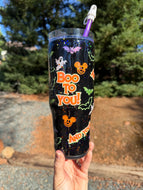 Light up- Boo To You! Purple Straw